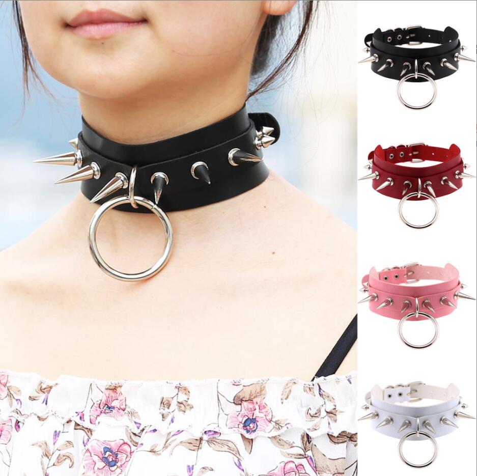 Women'S Emo Accessories - สร้อยคอแบบโชกเกอร์แบบยาวมีหนามประดับหมุดสำหรับผู้หญิงและผู้ชายเครื่องประดับแบบกอธิคทำจากโลหะ S2984เครื่องประดับสไตล์กอธิค