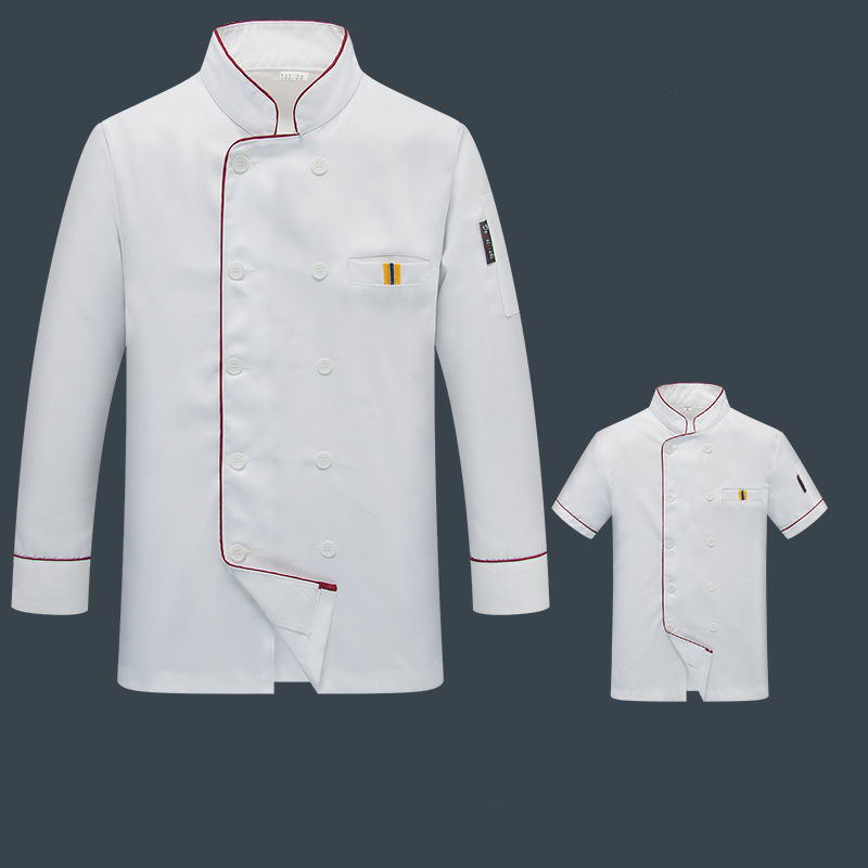 Women Kitchen Accessories - ผู้ชายสีขาวKitchen Chefร้านอาหารUniformเสื้อเบเกอรี่Breathable Double BreastedสีขาวChefชุดผู้หญิงChefแจ็คเก็ตผ้ากันเปื้อน 2022