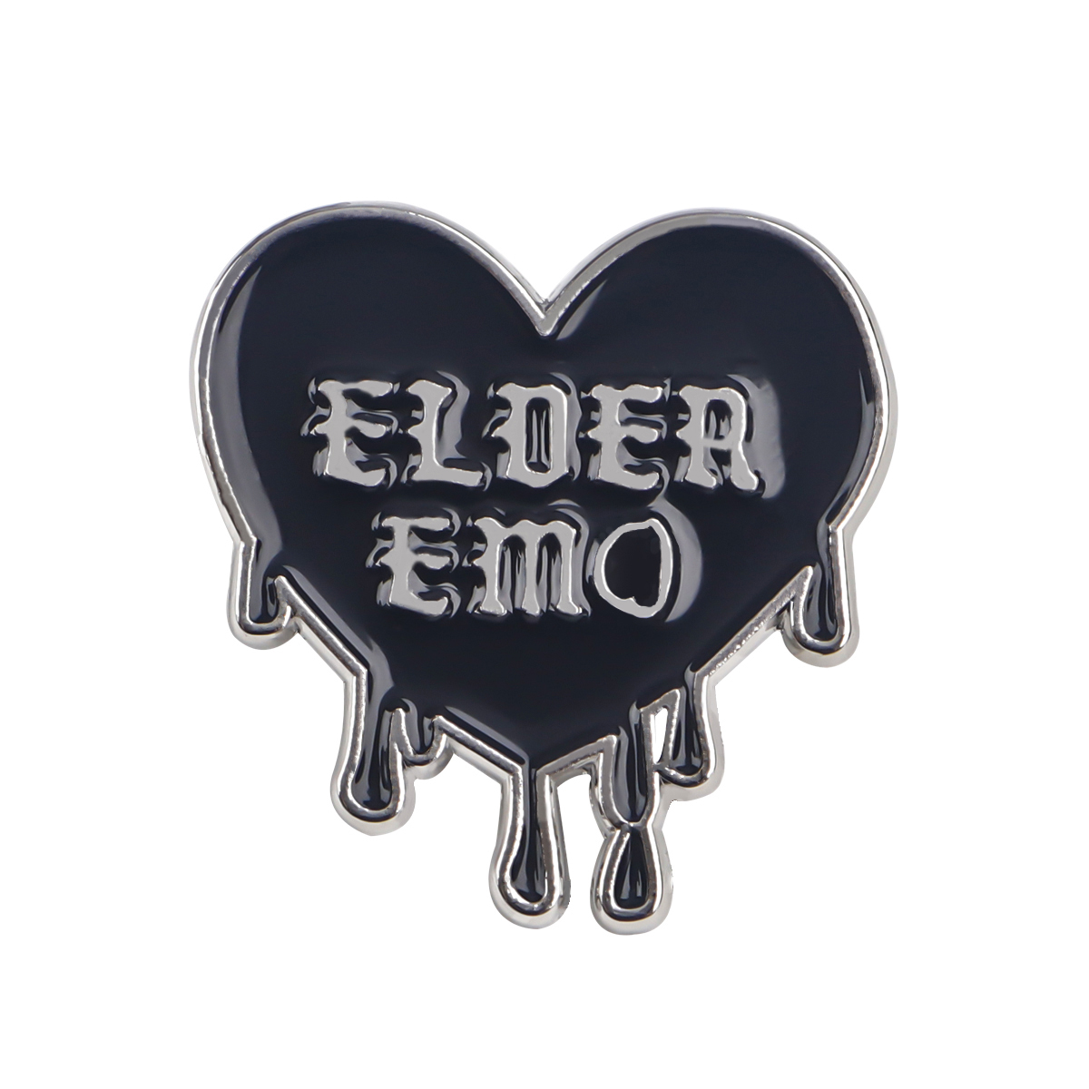 เข็มกลัดติดปกเสื้อรูปหัวใจสีดำ - Women'S Emo Accessories บทวิจารณ์และราคา