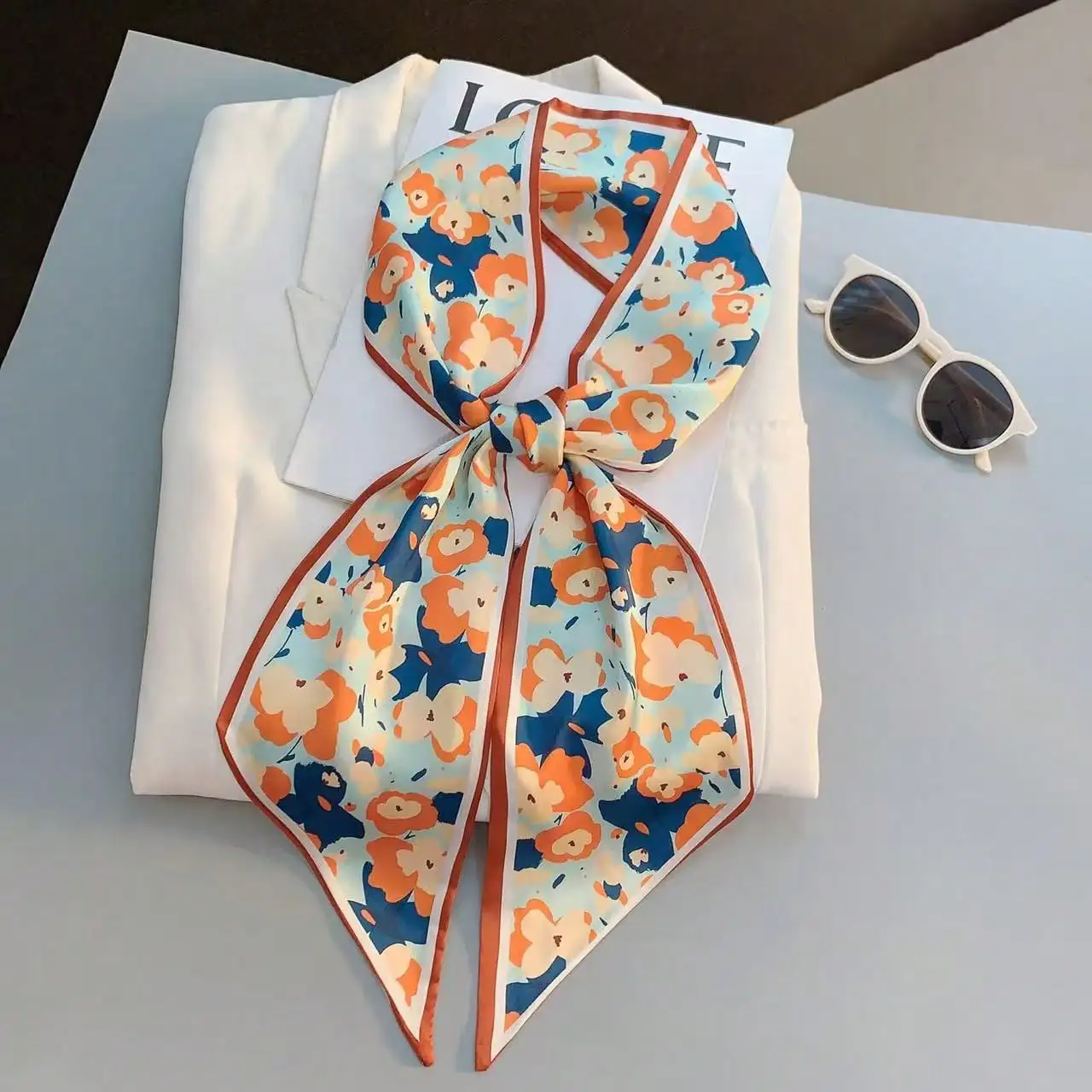 ผู้หญิงฤดูใบไม้ผลิ/ฤดูร้อน Cas - Silk Scarf Square บทวิจารณ์และราคา