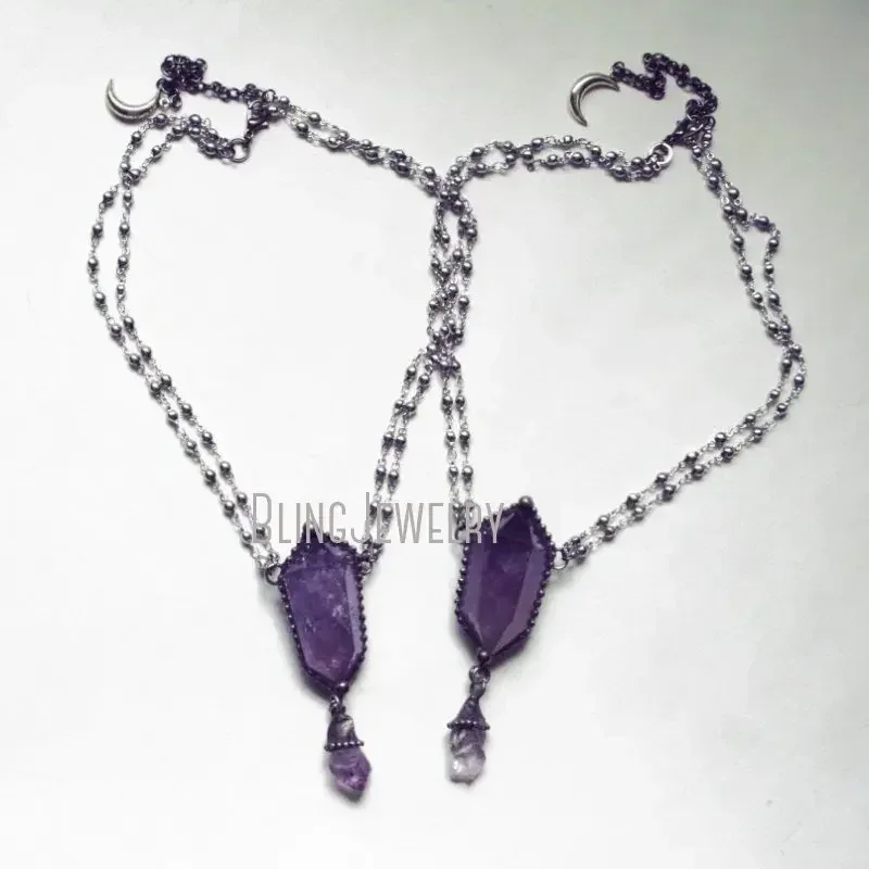 สร้อยคอคริสตัลอเมทิสต์ 10 ชิ้น - Women'S Emo Accessories บทวิจารณ์และราคา