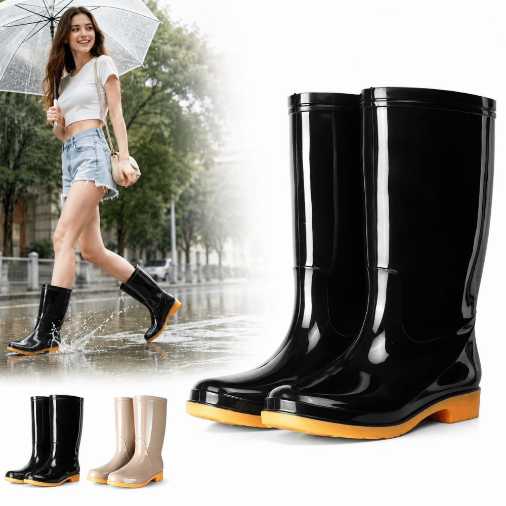 รองเท้าบูทยางกันฝนผู้หญิงแบบยา - Women Kitchen Accessories บทวิจารณ์และราคา