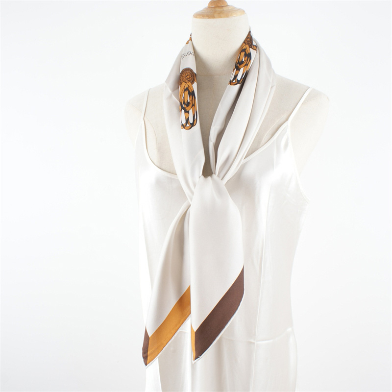 100% ผ้าพันคอไหมหม่อนผ้าพันคอผ - Silk Scarf Square บทวิจารณ์และราคา