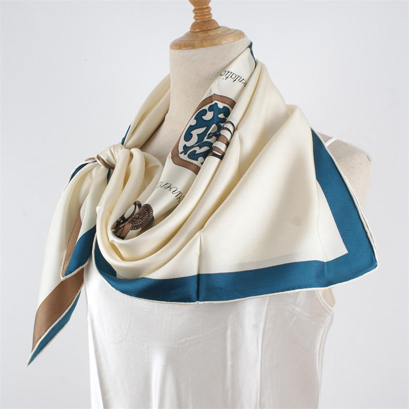 100% ผ้าพันคอไหมหม่อนผ้าพันคอผ - Silk Scarf Square บทวิจารณ์และราคา